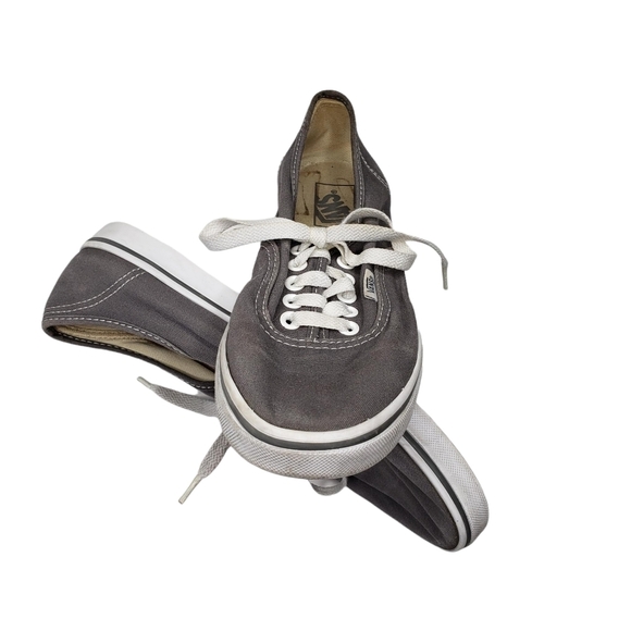 VANS | Neutral Gray Canvas Low Top Classic Street Skateboard Sneakers Womens 7.5 - Picture 7 of 11
